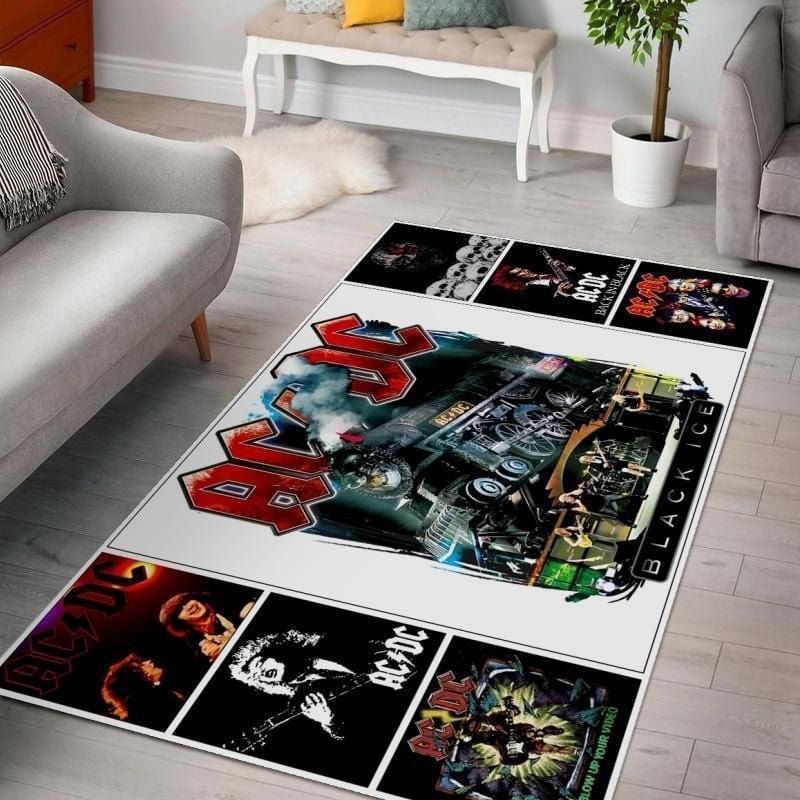 Acdc Ver 1 Area Rug Living Room Rug Home US Decor - Indoor Outdoor Rugs