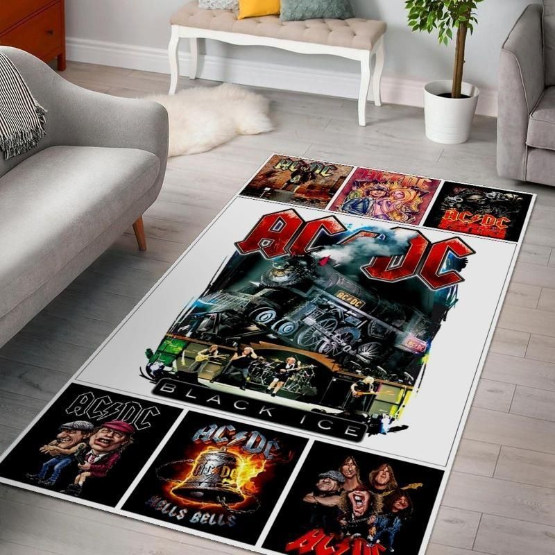 Acdc Ver 3 Area Rug Living Room Rug US Gift Decor - Indoor Outdoor Rugs