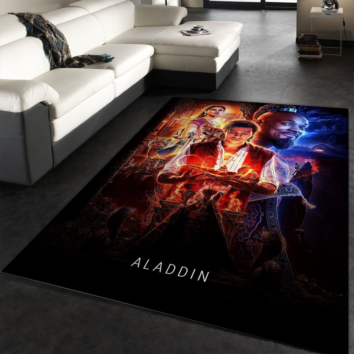 Aladdin Area Rug Movie Rug Home Decor Floor Decor - Indoor Outdoor Rugs