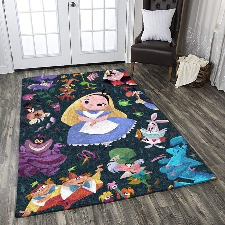 Alice In Wonderland Area Rug - Indoor Outdoor Rugs