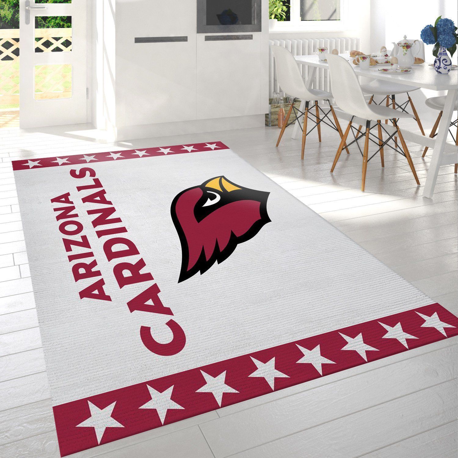 Arizona Cardinals Banner Nfl Area Rug Bedroom Rug Home Decor Floor Decor - Indoor Outdoor Rugs