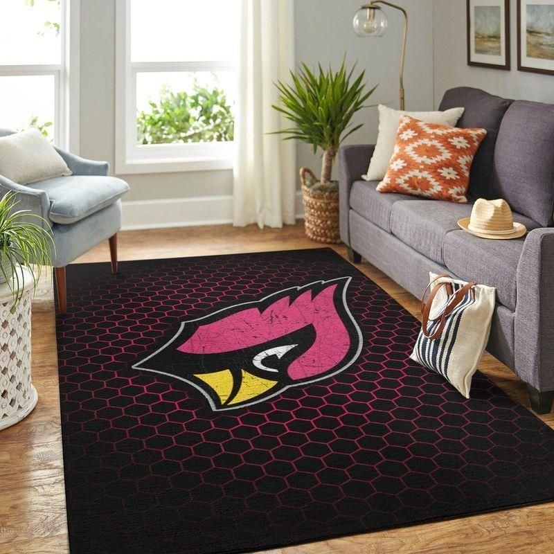 Arizona Cardinals Nfl Rug Room Carpet Sport Custom Area Floor Home Decor - Indoor Outdoor Rugs