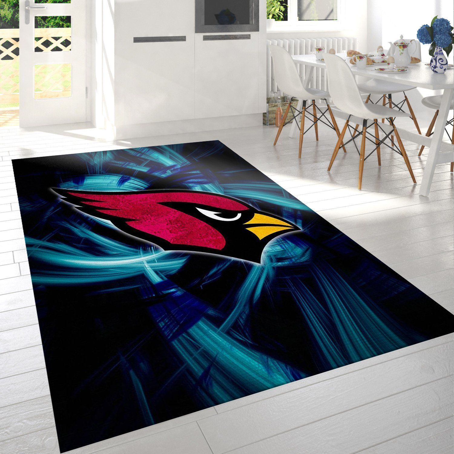 Arizona Cardinals Nfl Team Logo Rug Living Room Rug Home Decor Floor Decor - Indoor Outdoor Rugs
