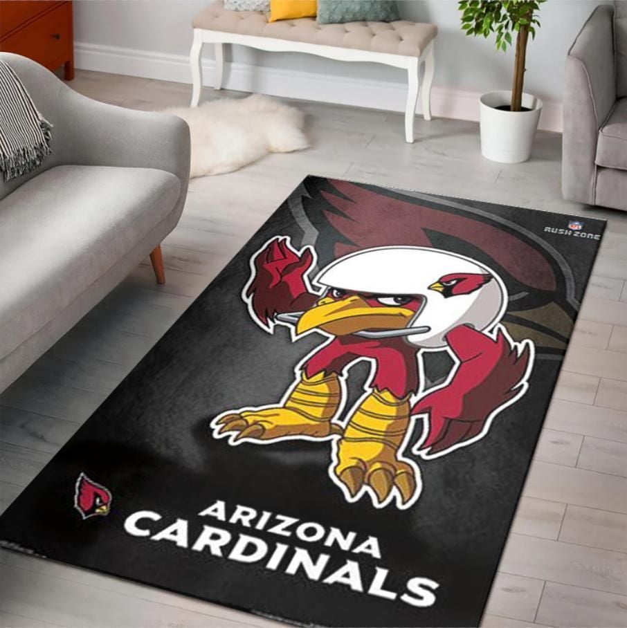 Arizona Cardinals Rusher Nfl Rusho Zone Character Area Rug Rugs For Living Room Rug Home Decor - Indoor Outdoor Rugs