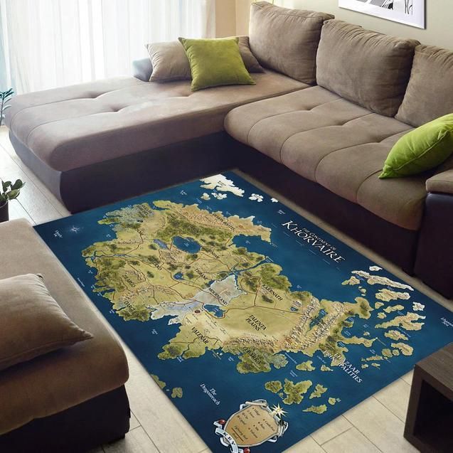 Azgaar S Fantasy Map Area Rug Chrismas Gift - Indoor Outdoor Rugs