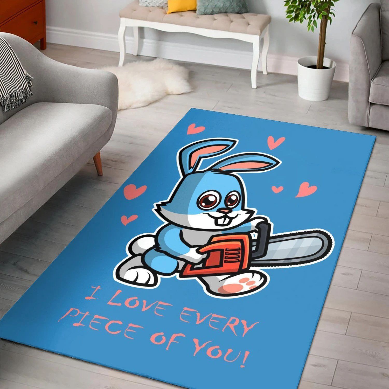 Bad Rabbit  Living Room Area Rug