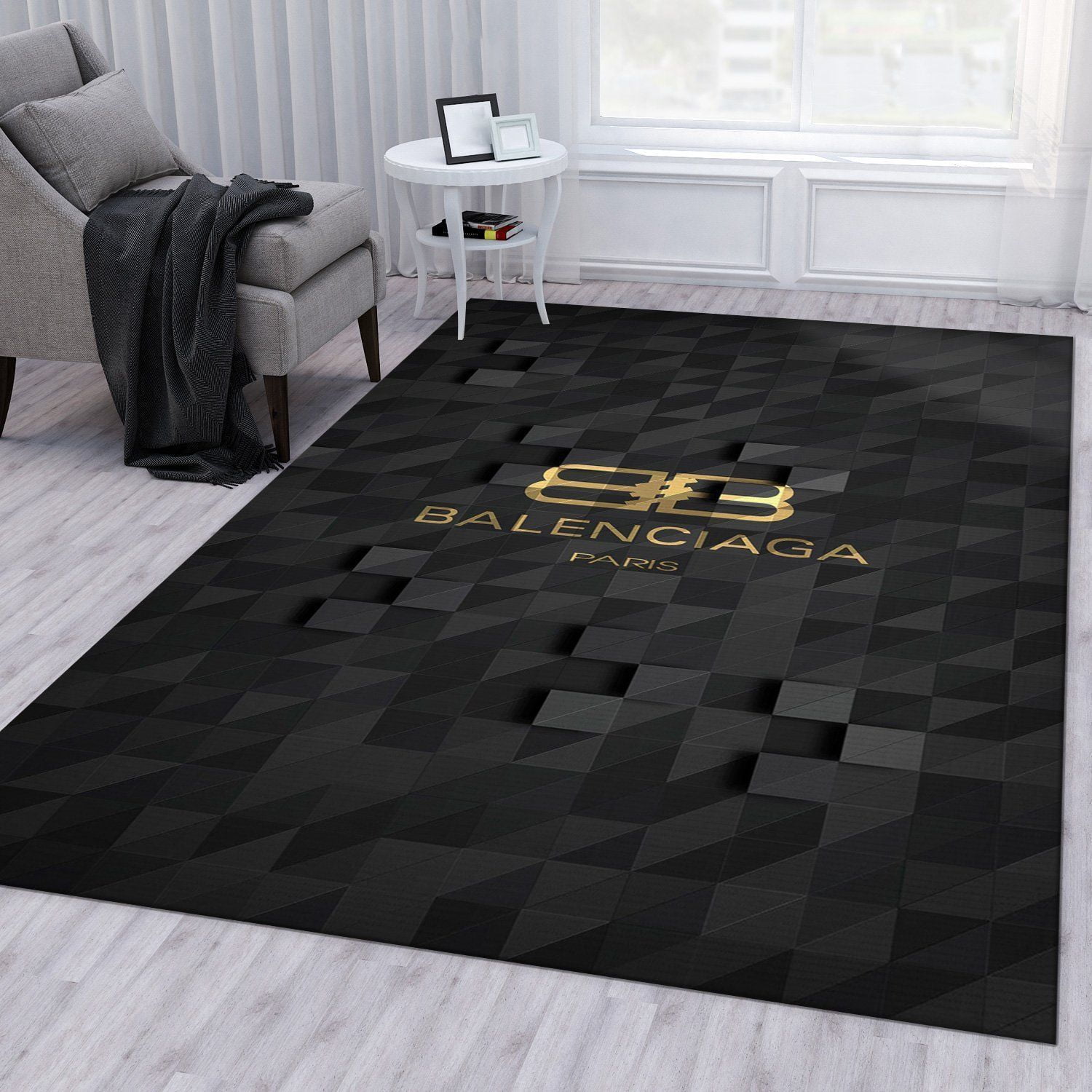 Balenciaga Area Rug For Christmas Fashion Brand Rug Bedroom Rug Home Decor Floor Decor - Indoor Outdoor Rugs