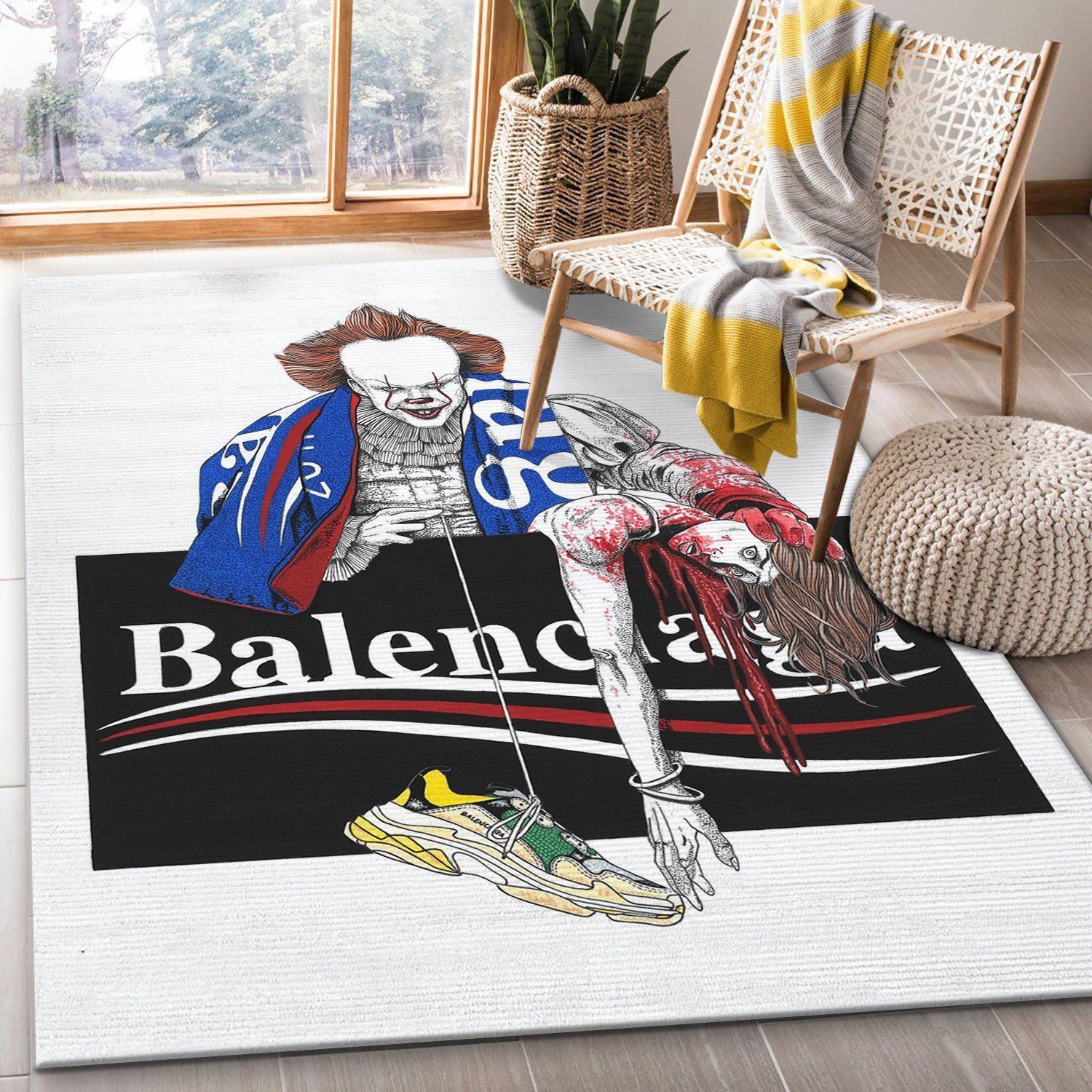 Balenciaga Ft It Rugs Living Room Rug US Gift Decor - Indoor Outdoor Rugs