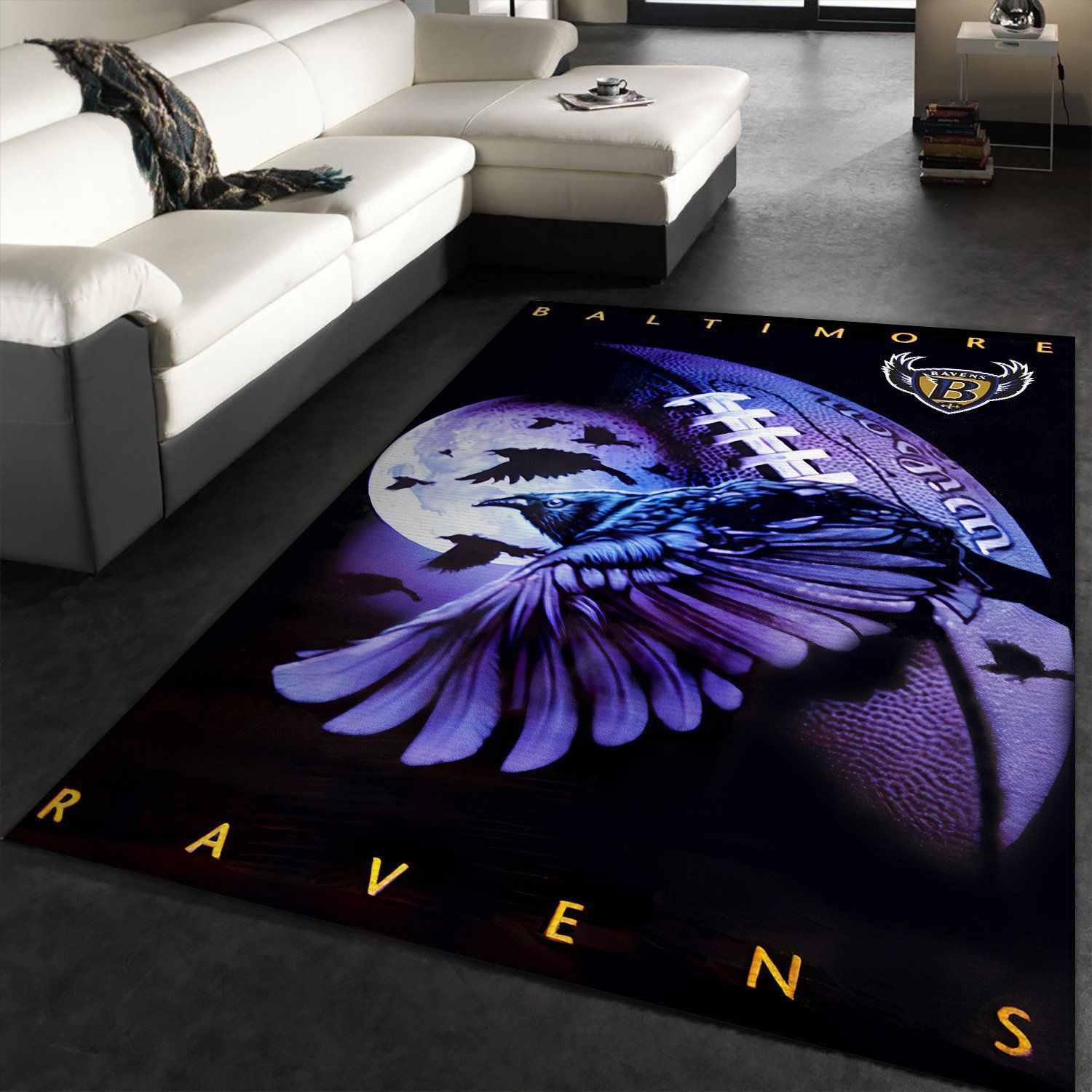 Baltimore Ravens Area Rug Rugs For Living Room Rug Home Decor - Indoor Outdoor Rugs