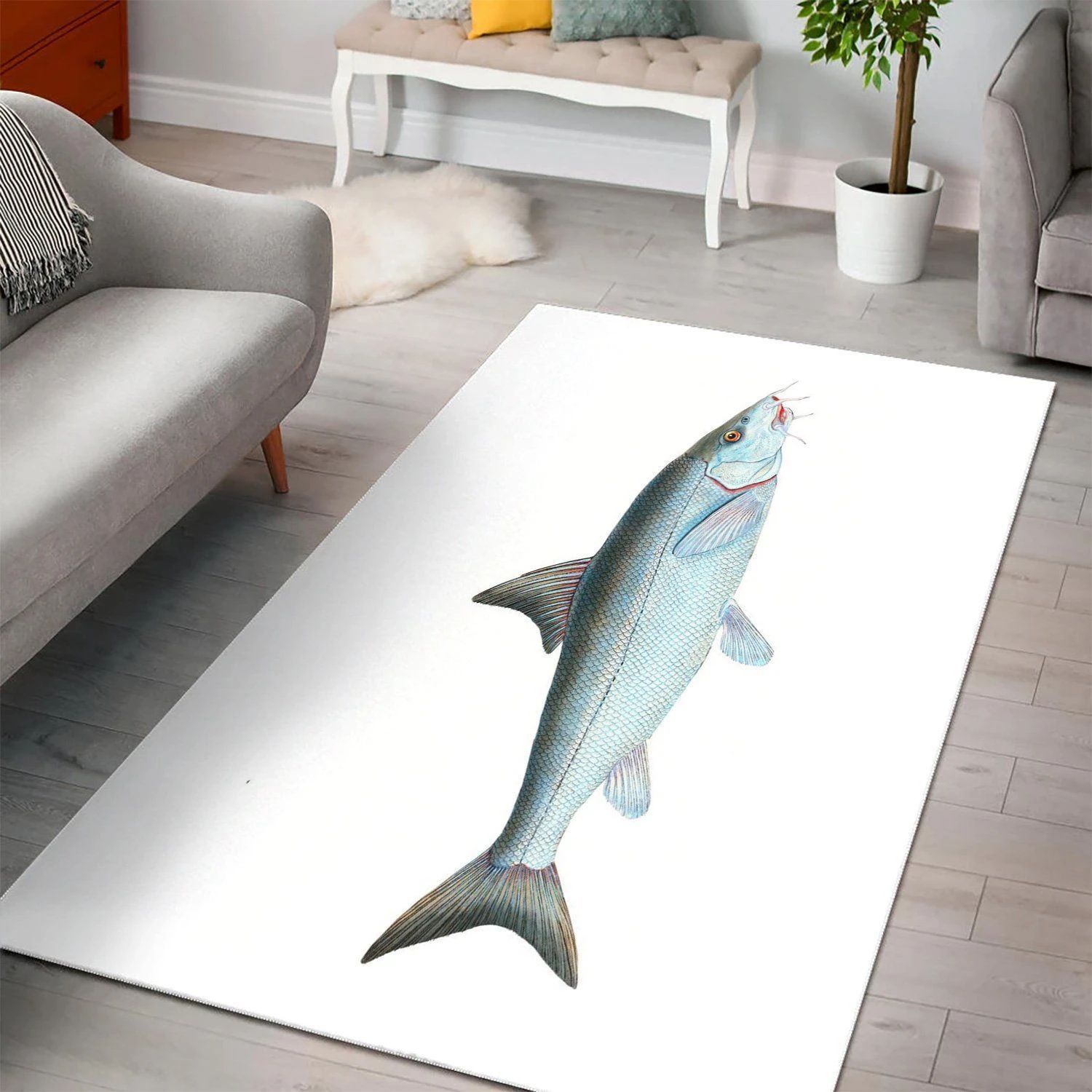 Barbel Cyprinus Barbus  Area Rug