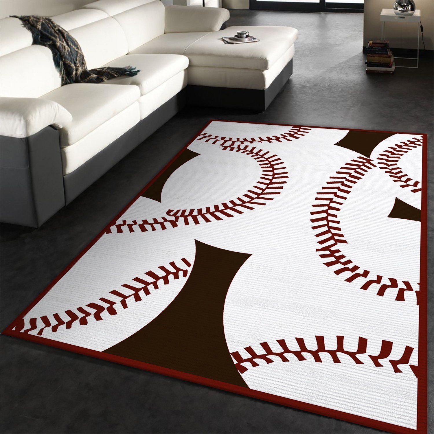 Baseball Area Rugs Living Room Carpet FN061149 Christmas Gift Floor Decor The US Decor - Indoor Outdoor Rugs