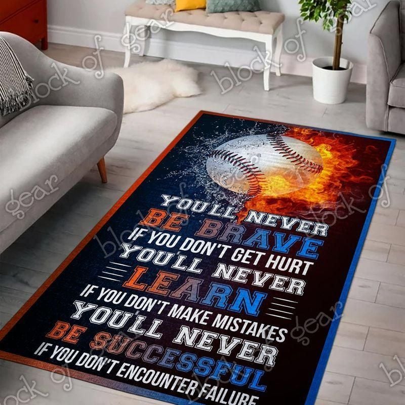 Baseball Living Room Rug Chrismas Gift - Indoor Outdoor Rugs