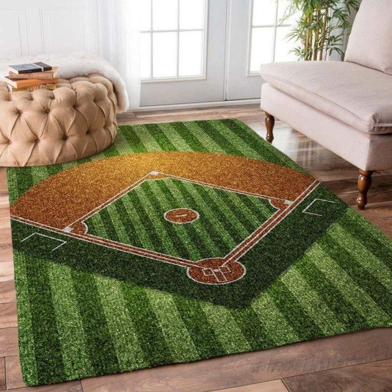 Baseball Rug Chrismas Gift - Indoor Outdoor Rugs