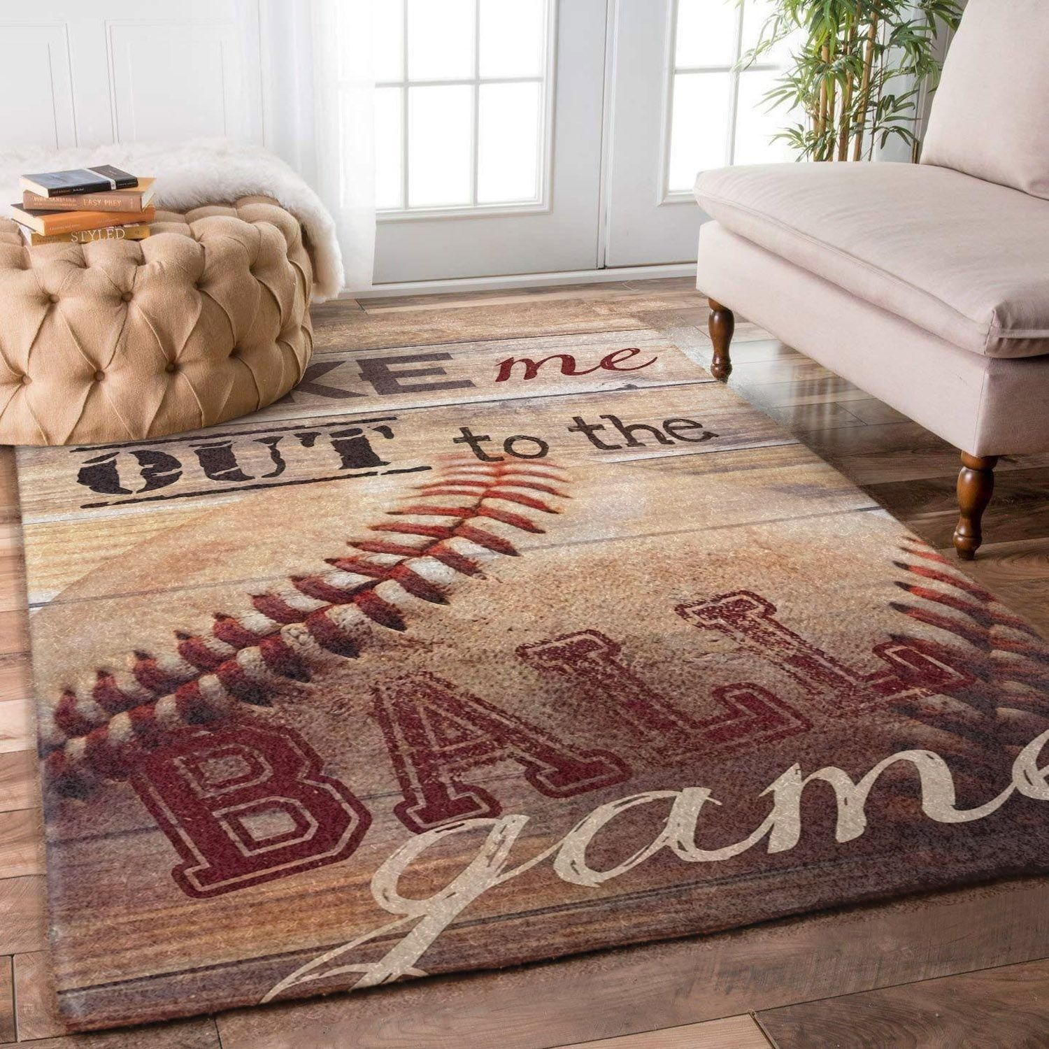 Baseball Rug Chrismas Gift - Indoor Outdoor Rugs