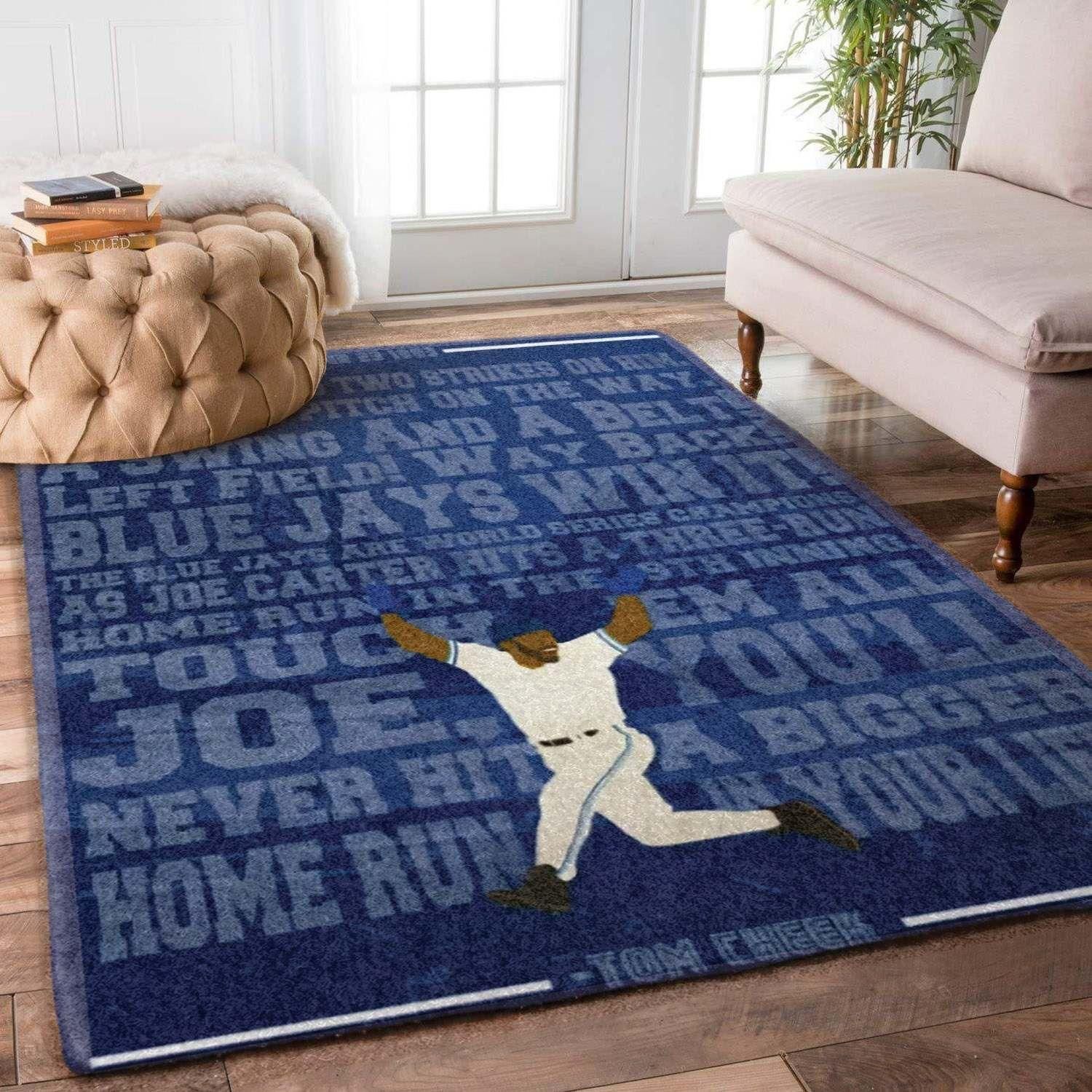 Baseball Rug Chrismas Gift - Indoor Outdoor Rugs