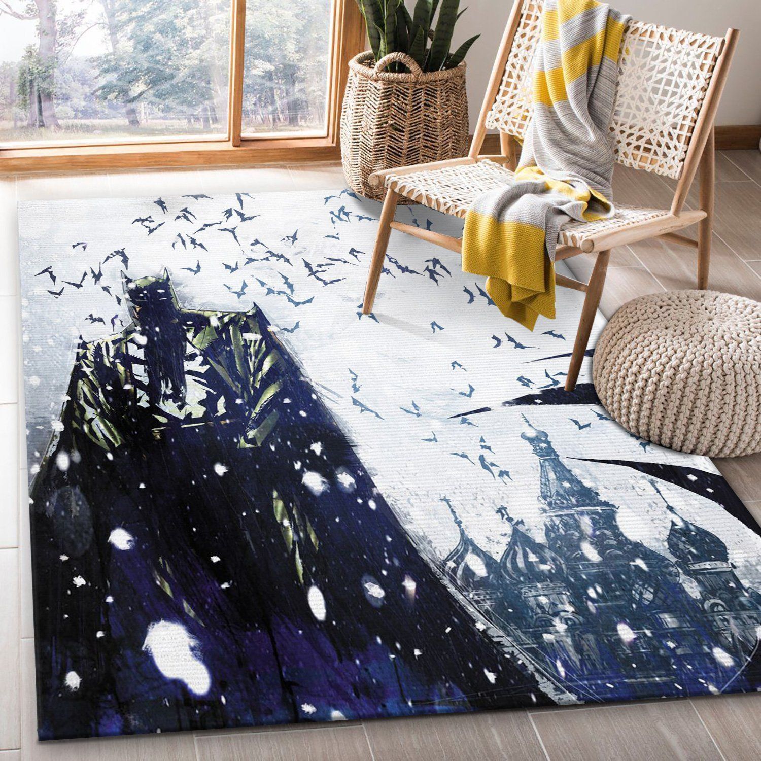 Bat Master Area Rug Carpet