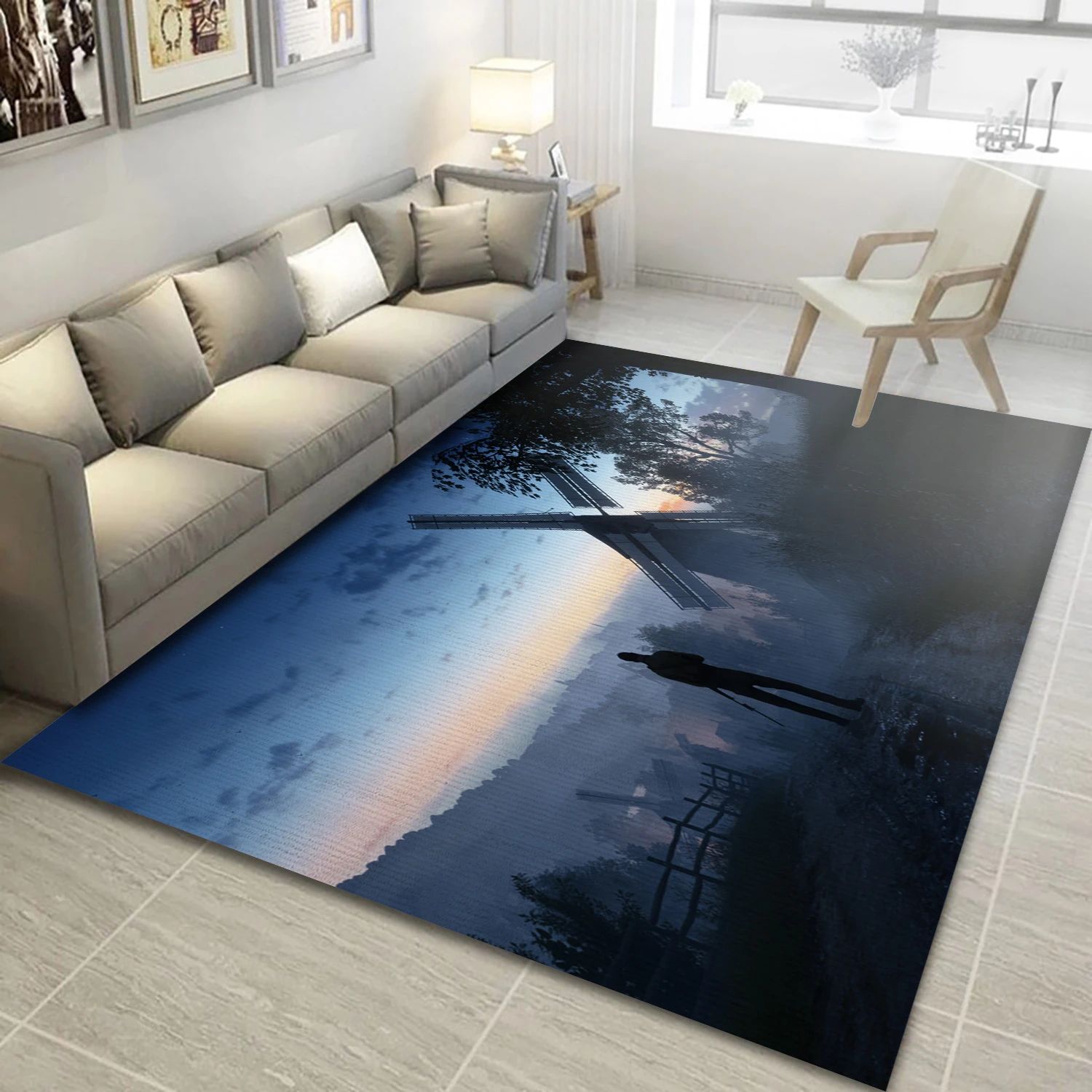 Battlefield 1 Video Game Reangle Rug