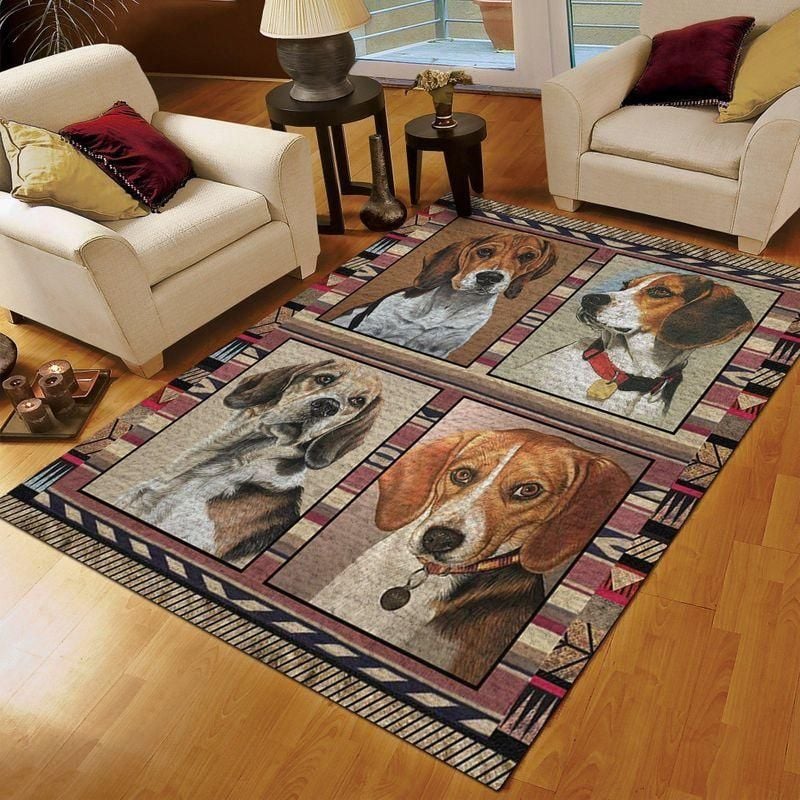 Beagle Really Cute Rug Chrismas Gift - Indoor Outdoor Rugs