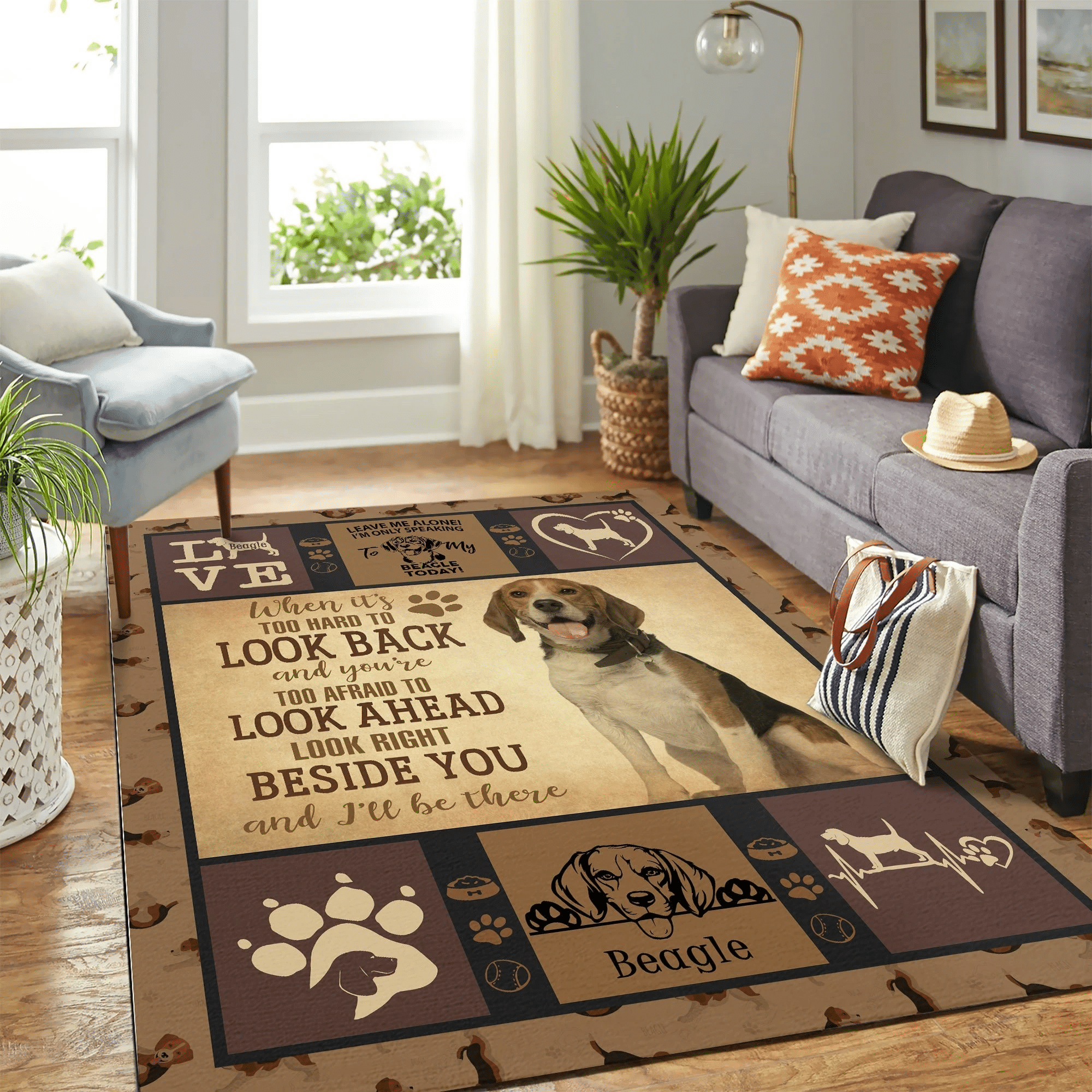 Beagle Vq Quilt Mk Carpet Area Rug Chrismas Gift - Indoor Outdoor Rugs