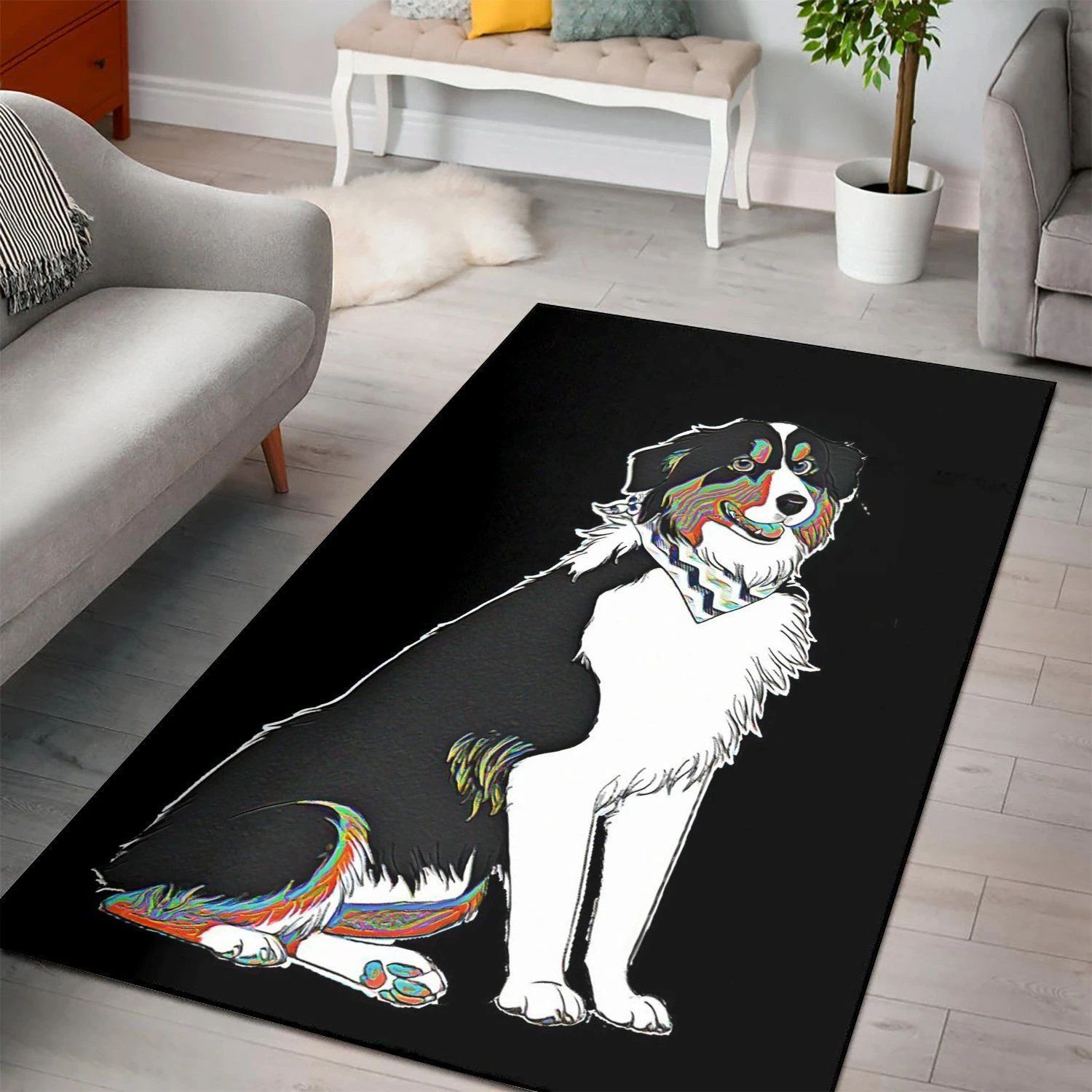 Bernese Mountain Dog  Carpet Living Room