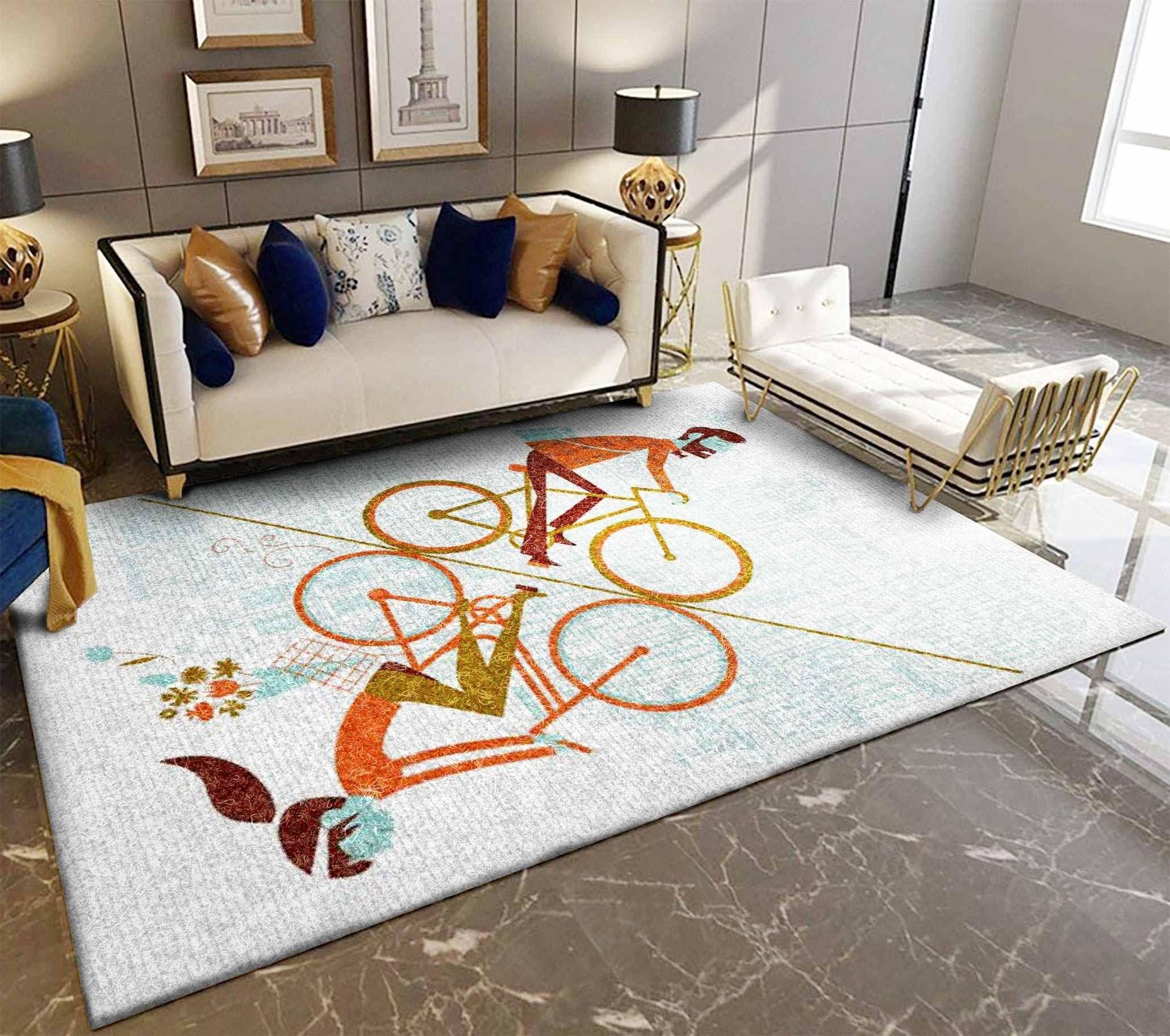 Bicycle Rug - Indoor Outdoor Rugs