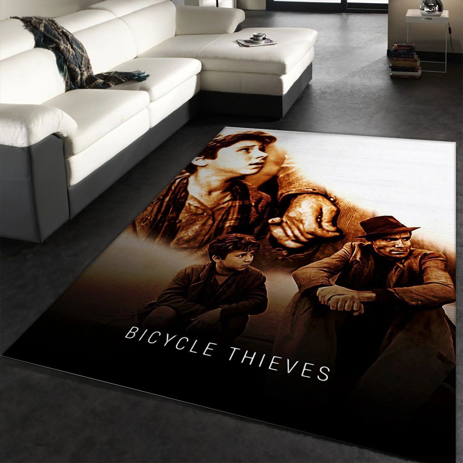 Bicycle Thieves Area Rug Movie Rug Home Decor Floor Decor - Indoor Outdoor Rugs