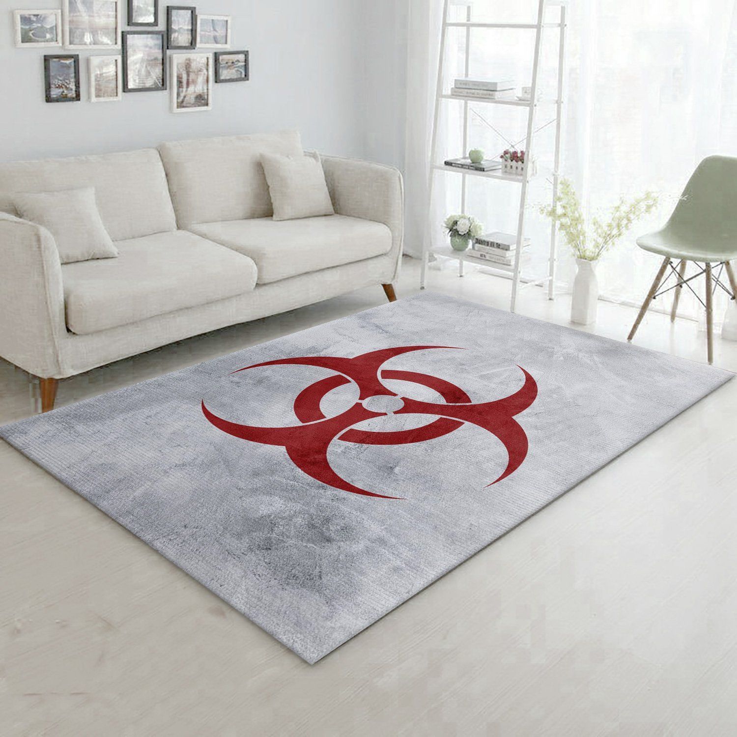 Bio Hazzard Rectangle Rug Living Room Rug Christmas Gift US Decor - Indoor Outdoor Rugs