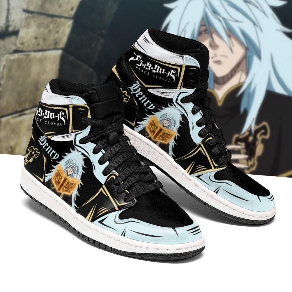 Black Bull Henry Black Clover Anime Air Jordan 2021 Shoes Sport Sneakers