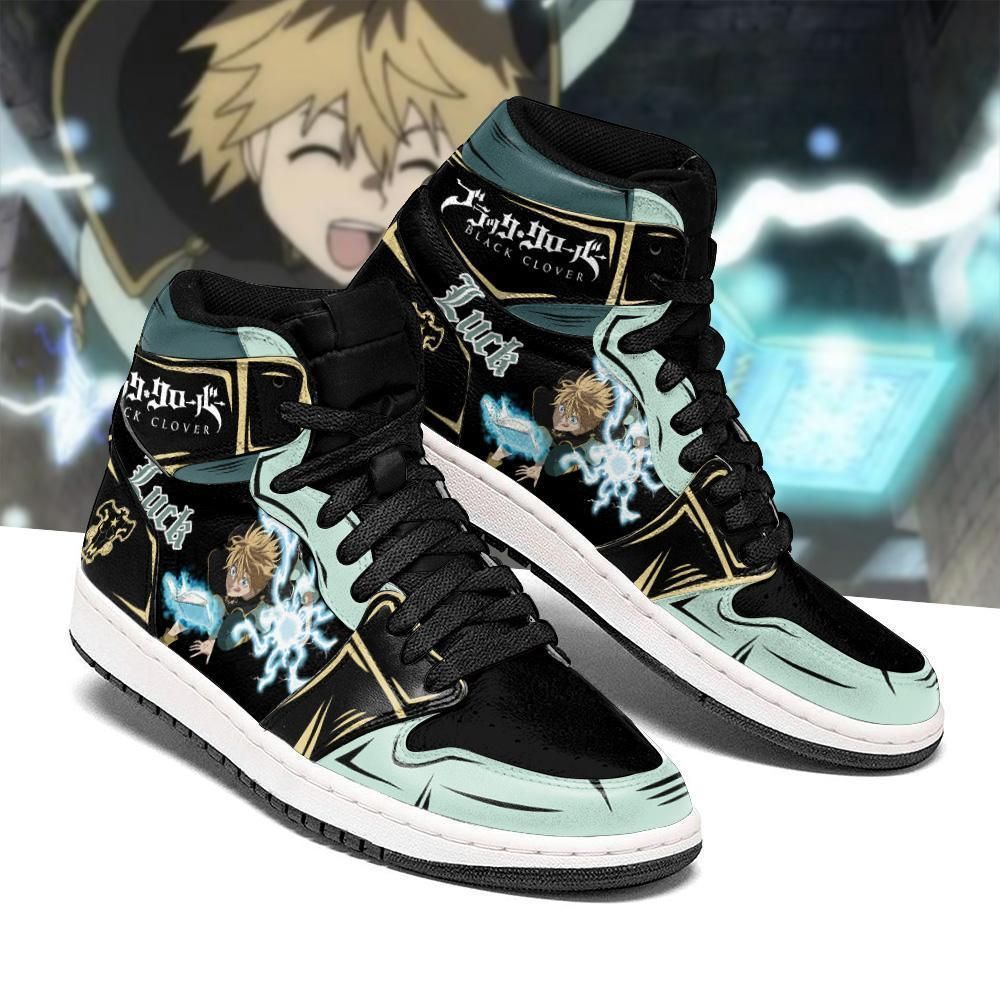 Black Bull Luck Voltia Black Clover Anime Air Jordan 2021 Shoes Sport Sneakers