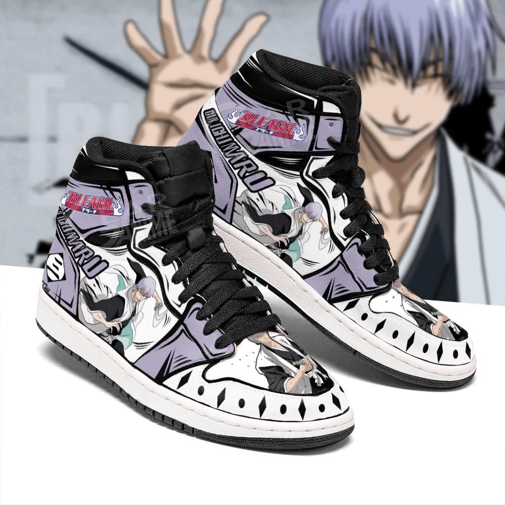 Bleach Gin Ichimaru Anime Fan Gift Idea Mn05 Air Jordan Shoes Sport Sneakers