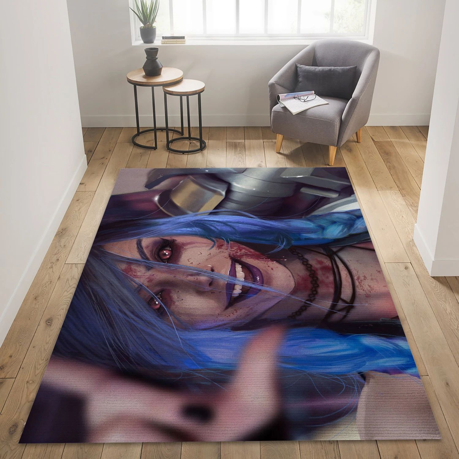 Blood Jinx Video Game Area Rug Area