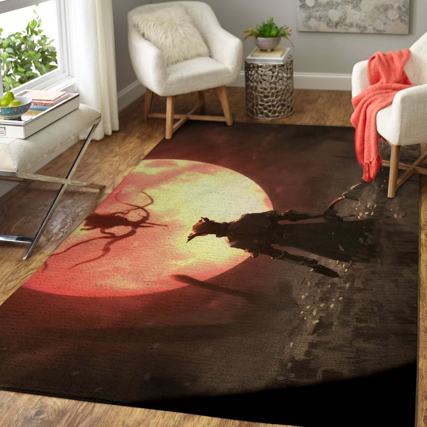 Bloodborne Area Rug Chrismas Gift - Indoor Outdoor Rugs