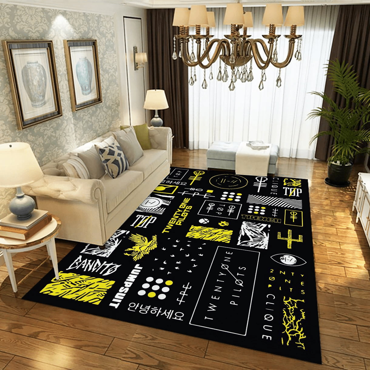 Blurryface X Trench Twenty One Pilots Area Rug