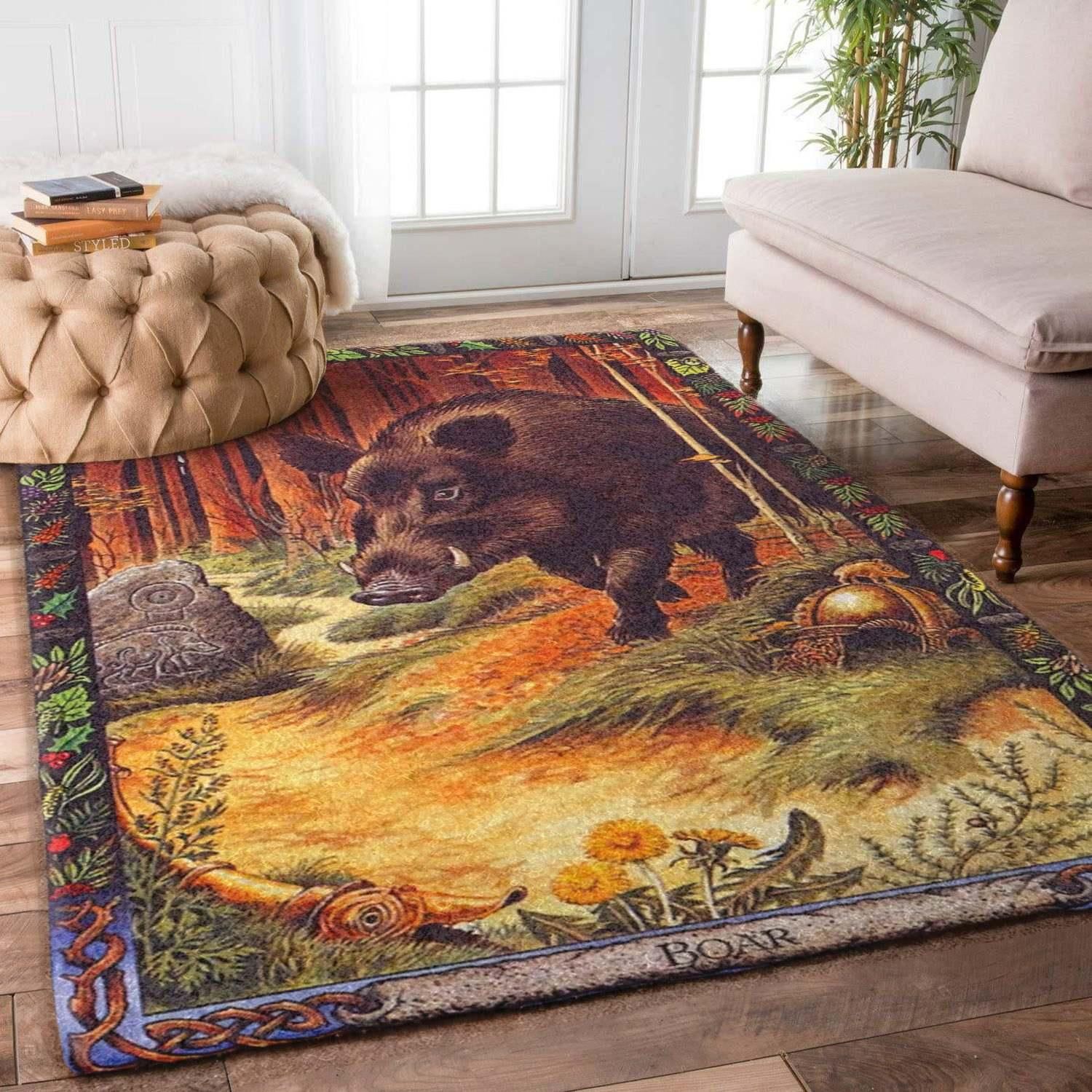 Boar Rug - Indoor Outdoor Rugs