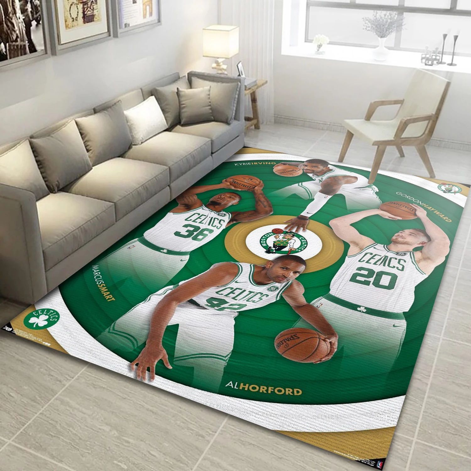 Boston Celtics Players NBA Area Rug