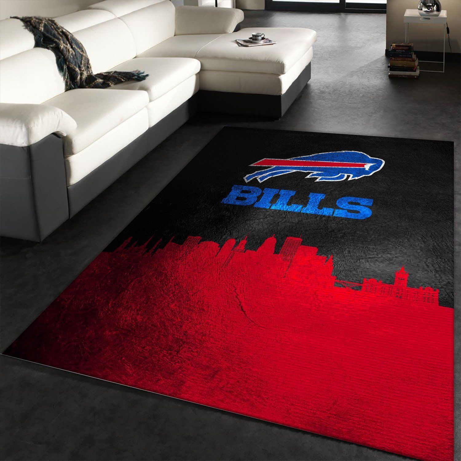 Buffalo Bills Skyline NFL Area Rug Carpet