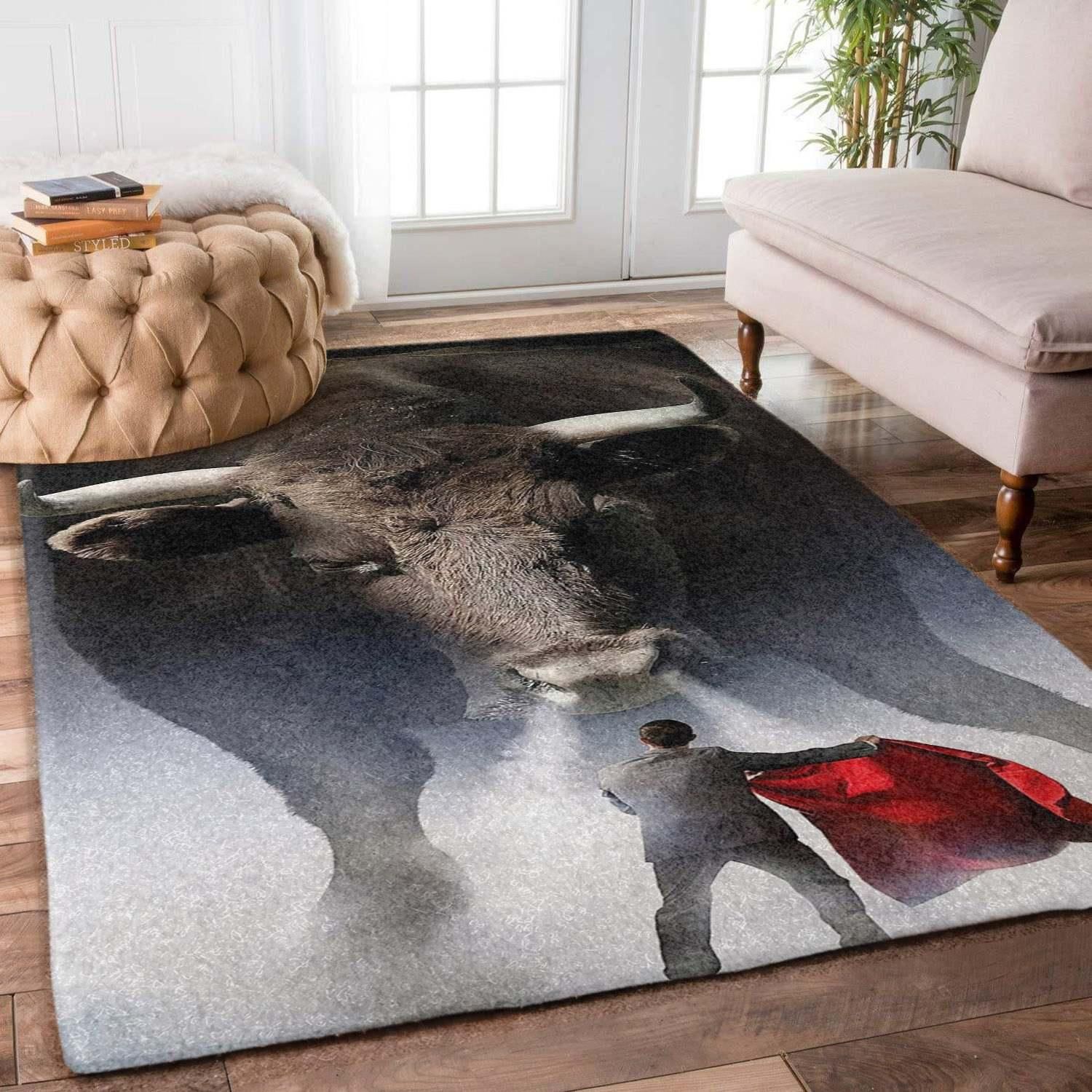 Bullfight Rug Chrismas Gift - Indoor Outdoor Rugs