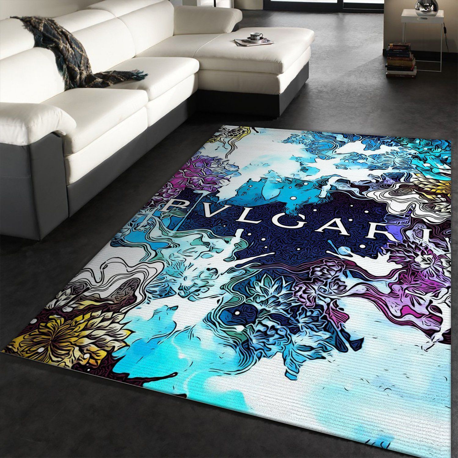 Bvlgary Area Rug Fashion Brand Rug Christmas Gift US Decor - Indoor Outdoor Rugs