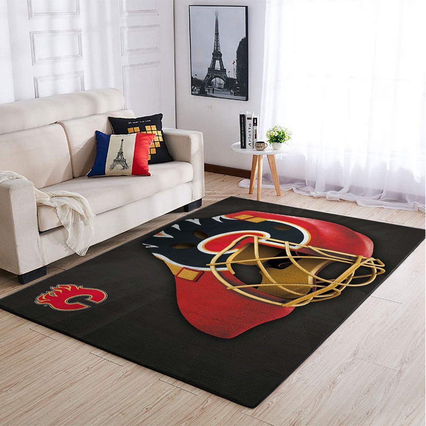 Calgary Flames Nhl Team Logo Style Nice Gift Home Decor Rectangle Area Rug - Indoor Outdoor Rugs