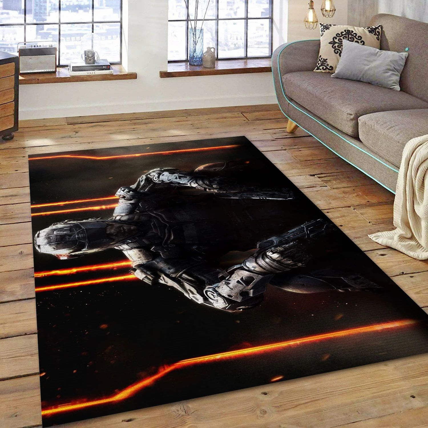 Call Of Duty Black Ops Iii Video Game Area Rug Area, Living Room Rug - Christmas Gift Decor - Indoor Outdoor Rugs
