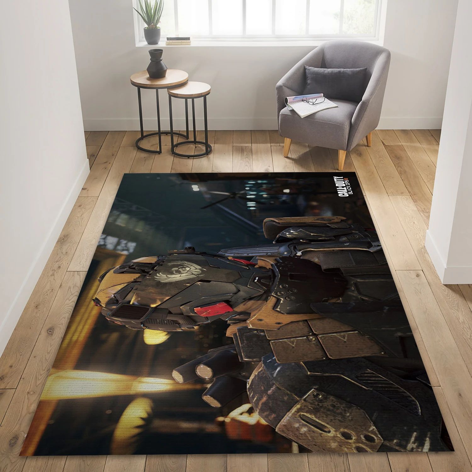 Call Of Duty Black Ops Iii Video Game Reangle Rug, Living Room Rug - US Decor - Indoor Outdoor Rugs