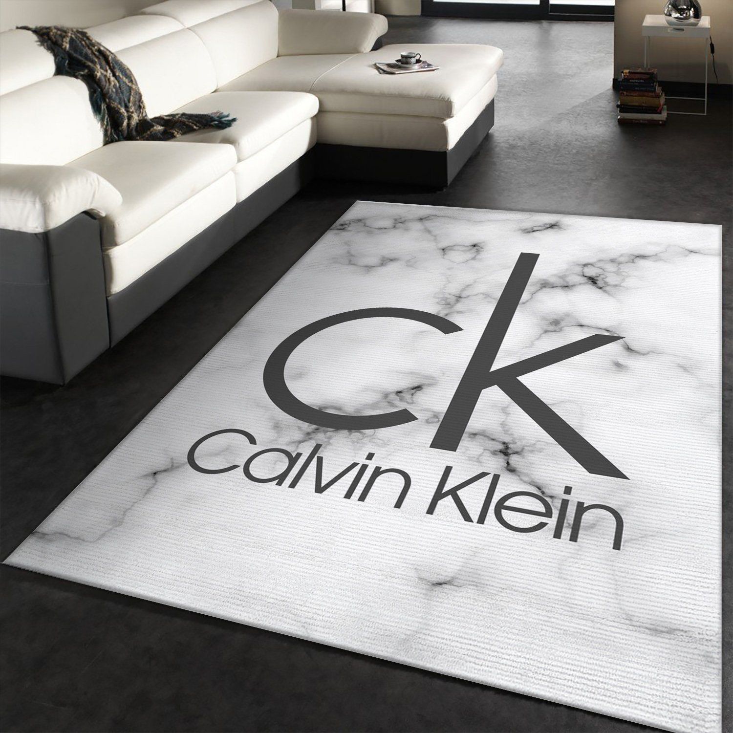 Calvin Klein Rectangle Rug Fashion Brand Rug Christmas Gift US Decor - Indoor Outdoor Rugs