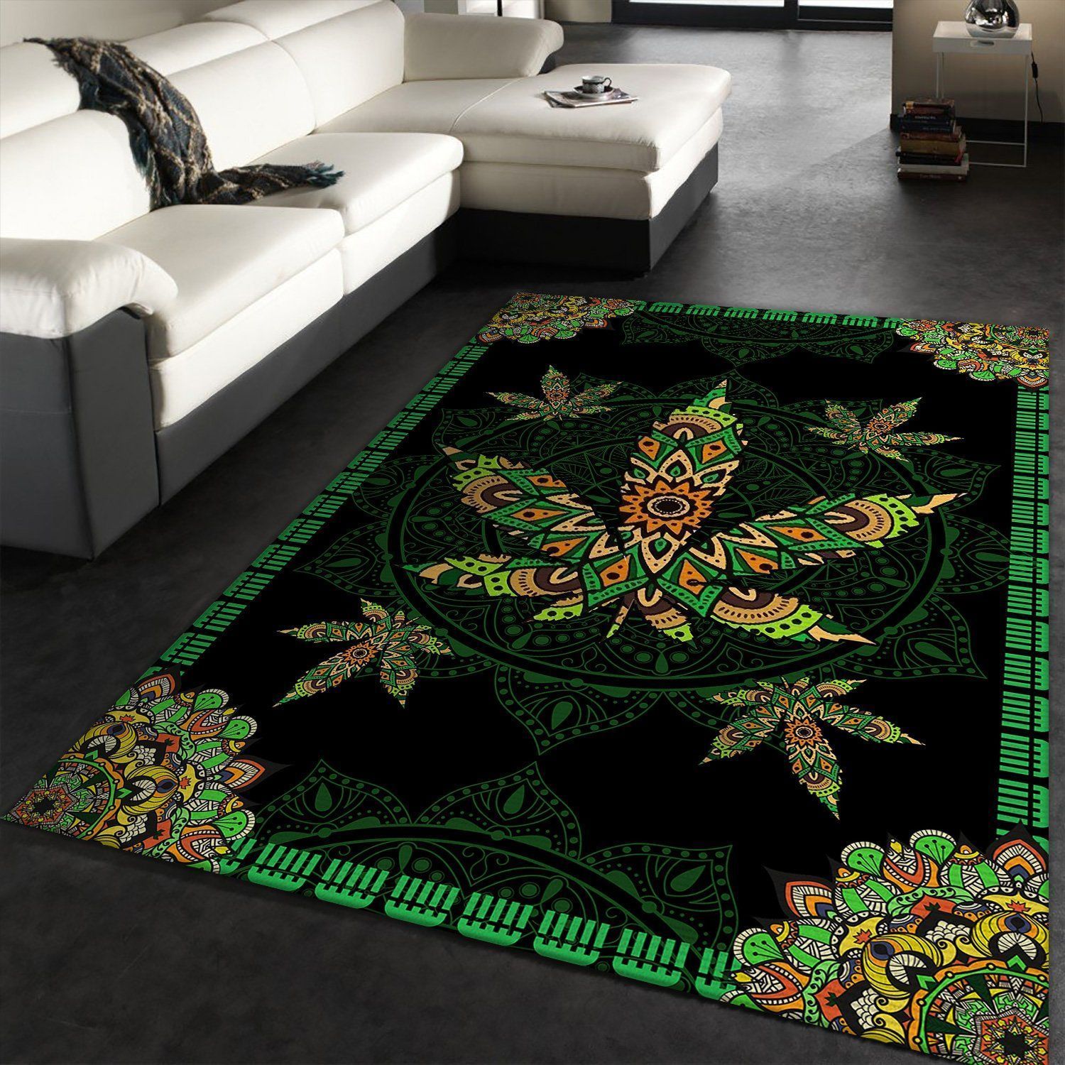 Cannabis Weed Leaf Area Rugs Living Room Carpet CA301238 Local Brands Floor Decor The US Decor - Indoor Outdoor Rugs