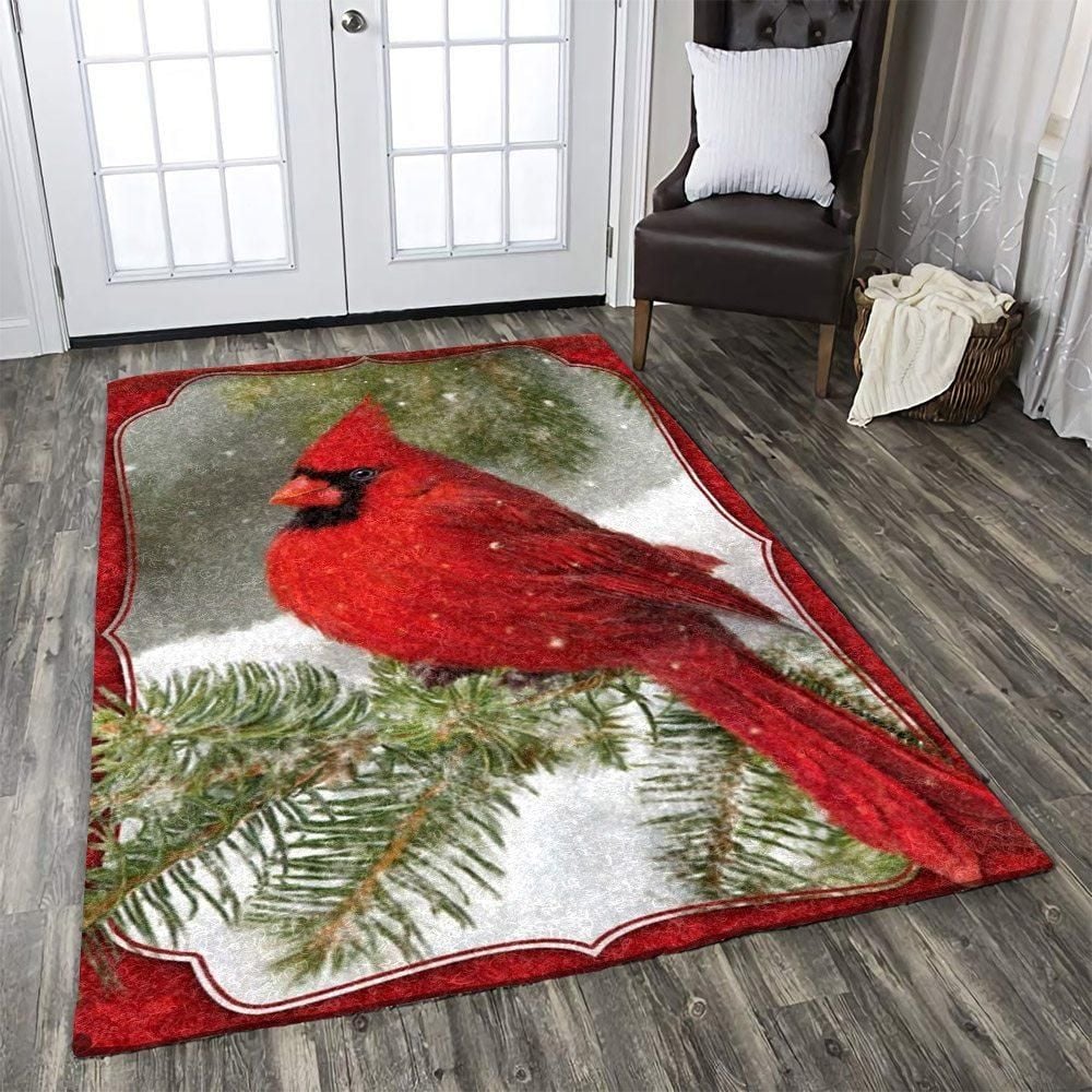 Cardinal Rug Chrismas Gift - Indoor Outdoor Rugs