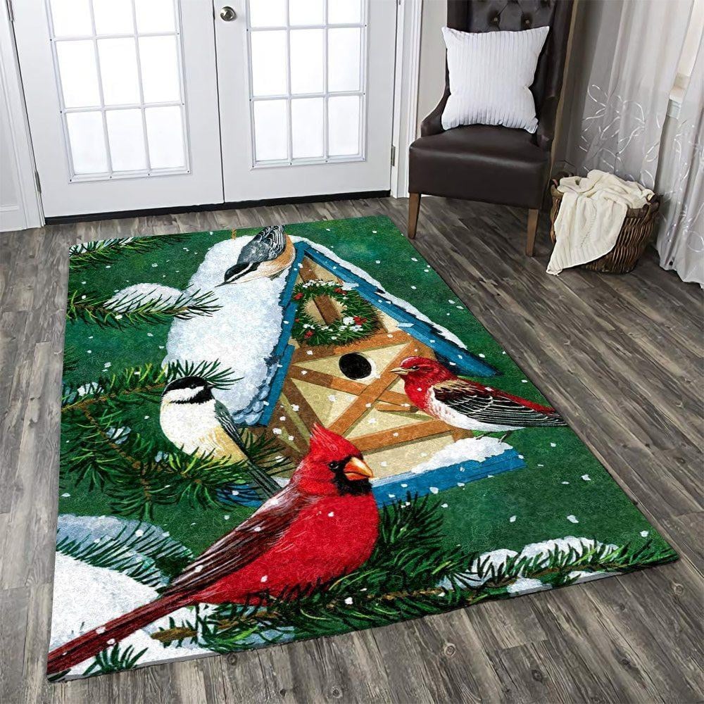 Cardinal Rug Chrismas Gift - Indoor Outdoor Rugs