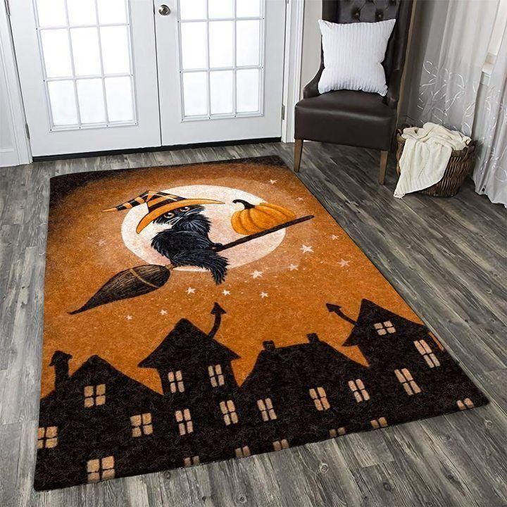 Cat Halloween Area Rugs Living Room Carpet