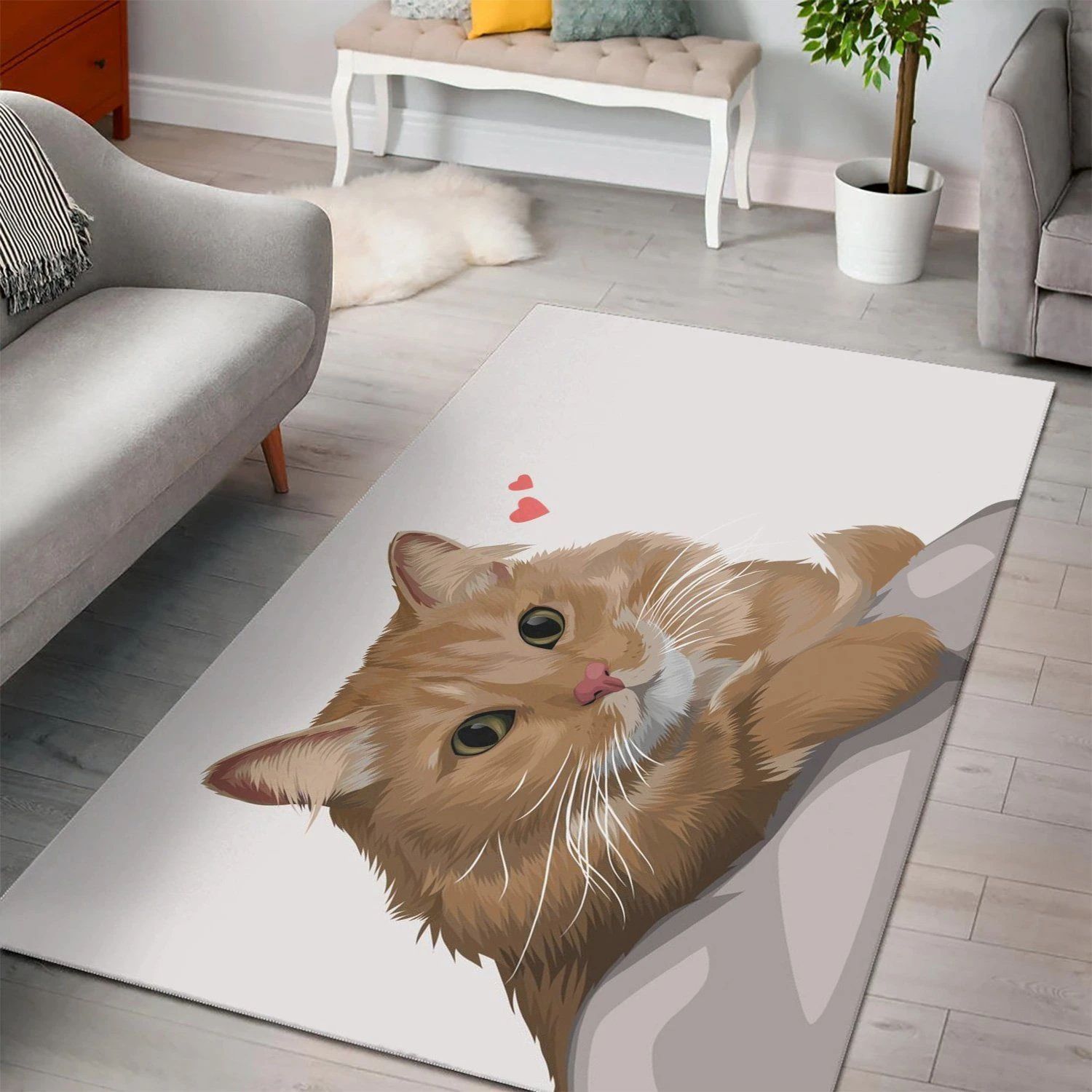 Cats  Living Room Area Rug