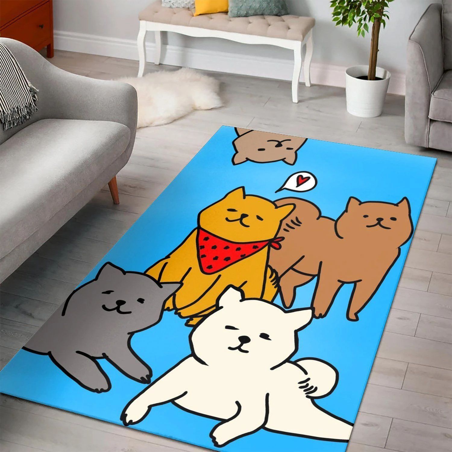 Cats  Living Room Area Rug