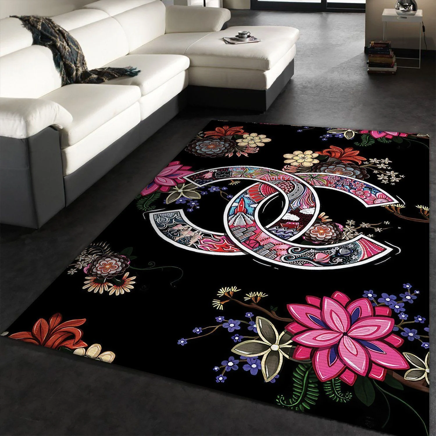 Chanel Living Room Area Carpet Living Room Rugs FN301003 The US Decor - Indoor Outdoor Rugs