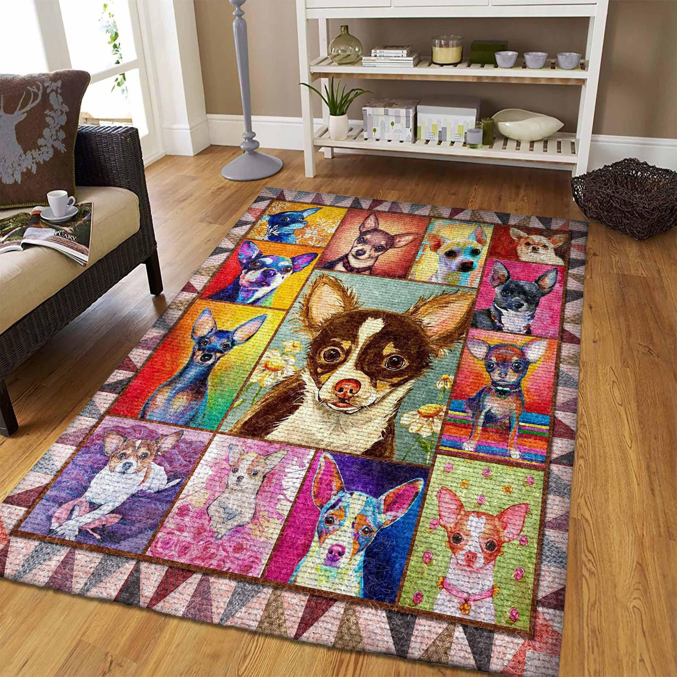 Chihuahua Rug Chrismas Gift - Indoor Outdoor Rugs